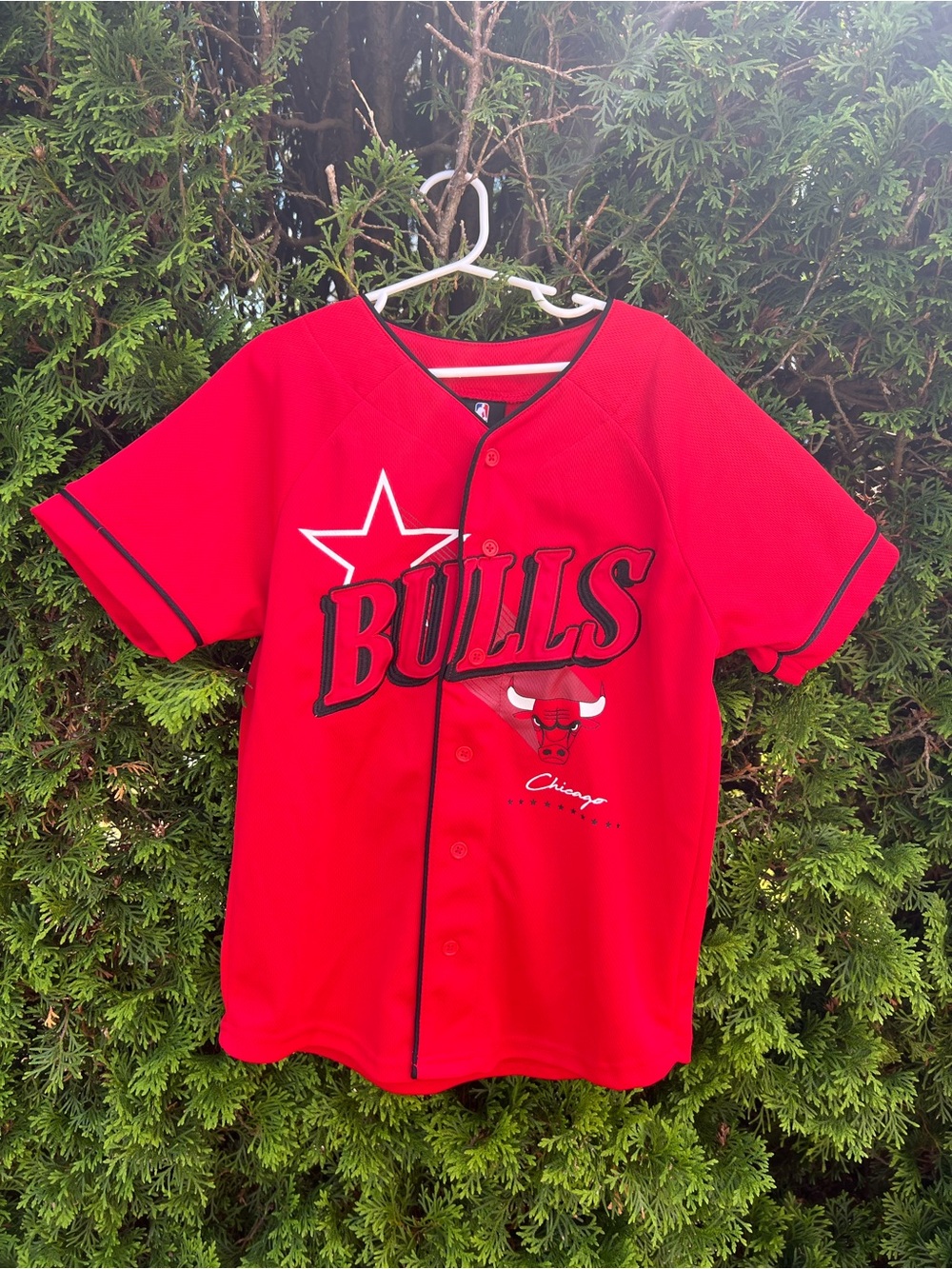 Kids Red Baseball-Style Jersey